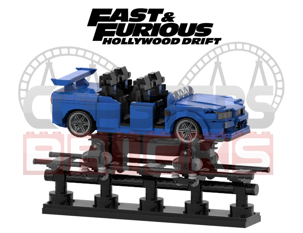 Lego FAST & FURIOUS HOLLYWOOD Drift / Nissan Skyline R34 GTR - Universal's studios Hollywood