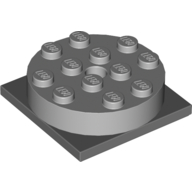 Lego Turntable 4 x 4 Square Base with Top, Complete Assembly / Light Bluish Gray