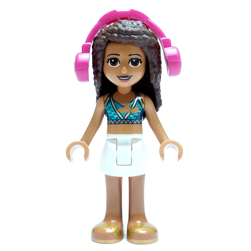 Lego Andrea - Dark Purple/Azure Top, White Skirt