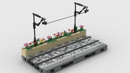 Tram tracks straight standard Modular 32x16