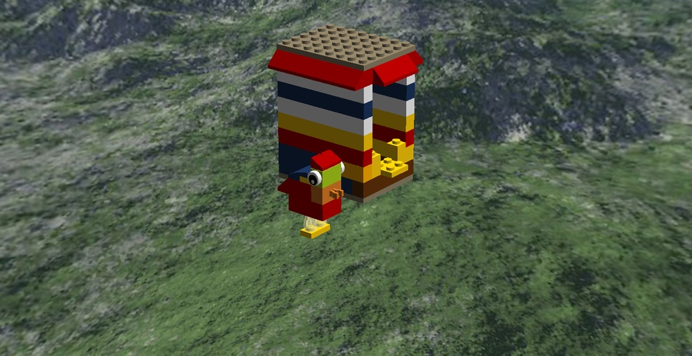 Lego Birdhouse with Bird