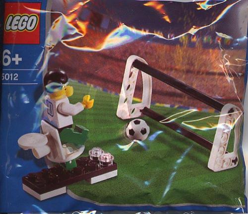 Lego Soccer Player with Goal