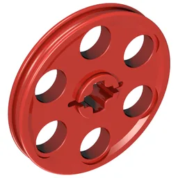 Technic Wedge Belt Wheel [aka Pulley] / Red