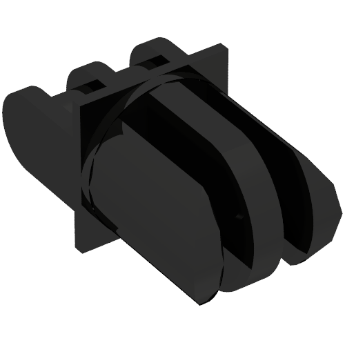 Lego Arm Grab Jaw Holder, 3 Fingers / Black