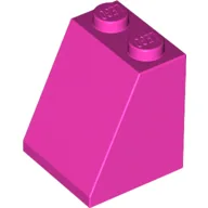Brick Sloped 65° 2 x 2 x 2 with Bottom Tube / Dark Pink