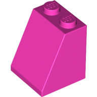Lego Brick Sloped 65° 2 x 2 x 2 with Bottom Tube / Dark Pink