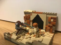 Minifig-scale Droideka (Destroyer Droid)