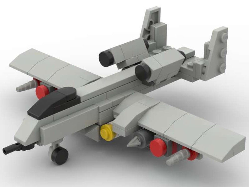 Lego A-10 Thunderbolt ("Warthog") mini v7 [Remastered]