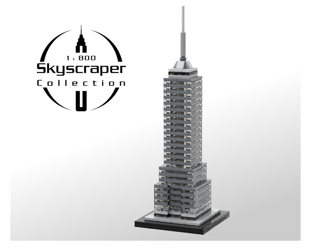 Lego Torre Latinoamericana 1:800 Scale (Mexico)