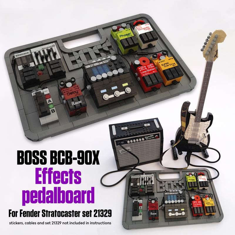 Lego BOSS BCB-90X Effects Pedalboard - For Fender Stratocaster set 21329