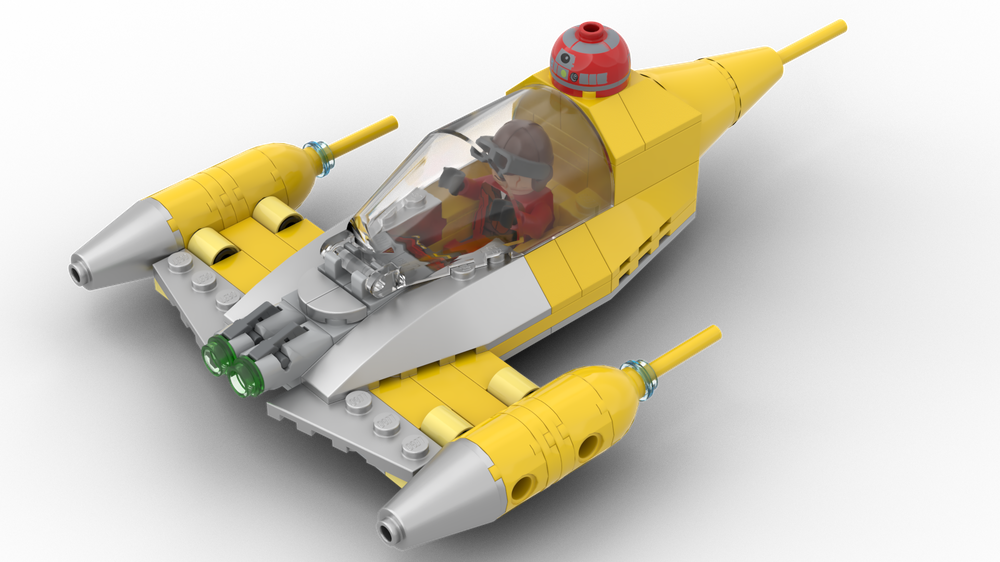 Lego Chibi Naboo N-1 Starfighter - Chromium Version