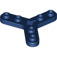 Lego Technic Plate Rotor 3 Blade with Smooth Ends and 6 Studs (Propeller) / Dark Blue