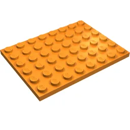 Plate 6 x 8 / Orange