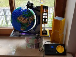 Tilted stand for The Earth