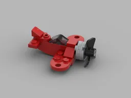 tiny red plane