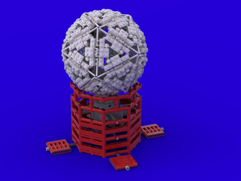 Lego Ground based radome - based off the Troll satellite station