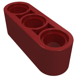 Technic Beam 1 x 3 Thick / Dark Red