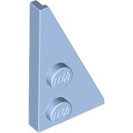Lego Wedge Plate 2 x 4 27° Right / Bright Light Blue