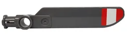 Technic Rotor Blade Small with Axle and Pin Connector End with Red and White Stripes (Unequal Width) Pattern on Top (Sticker) - Set 42020