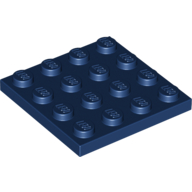 Lego Plate 4 x 4 / Dark Blue