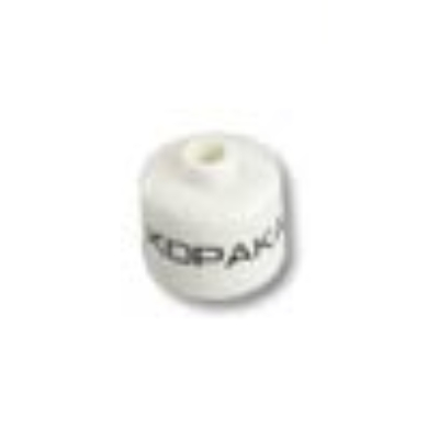 Lego Pen Bead, Round Large, Curved Edges / Cylinder with 'KOPAKA' Print / White