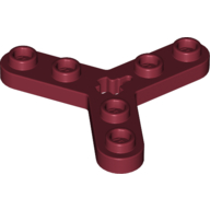 Lego Technic Plate Rotor 3 Blade with Smooth Ends and 6 Studs (Propeller) / Dark Red
