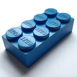 Jumbo Brick 2 x 4 [Samsonite Version] / Blue