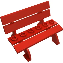 Fabuland, Bench Seat / Red