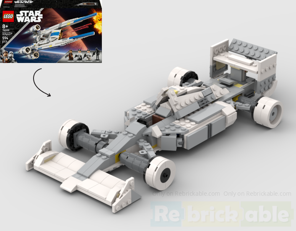 Lego 75399 F1 McLaren MP4/4 - U wing alternate build