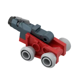 Compact Cannon with wheels