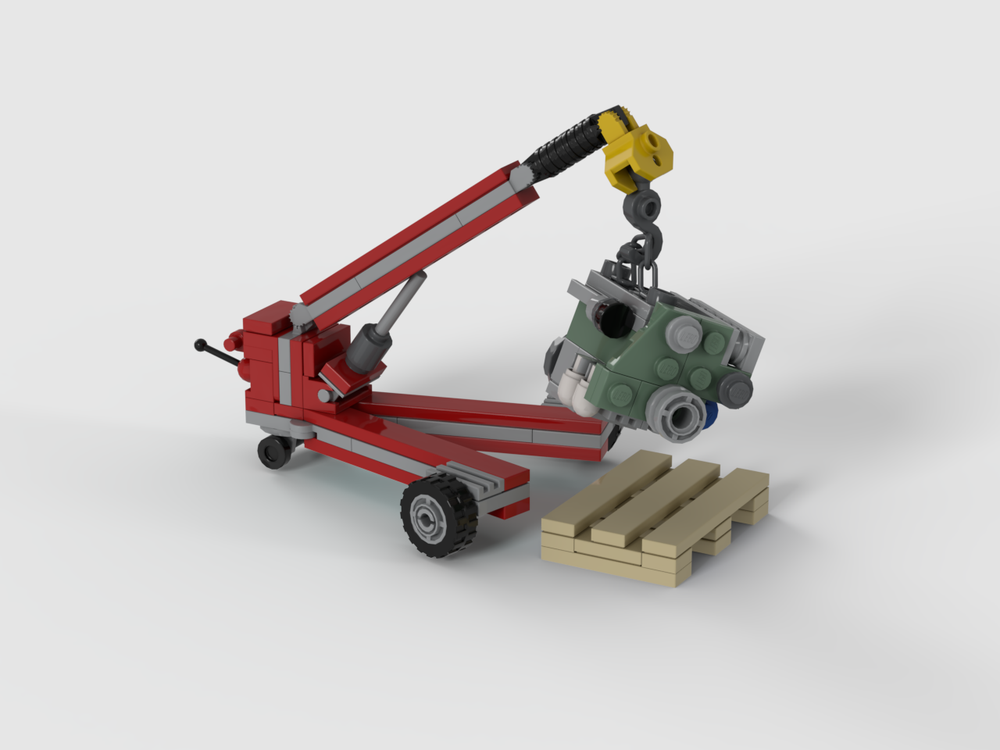 Lego Detroit Diesel Series 50 with engine lifter