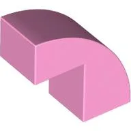 Brick Curved 1 x 2 x 1 2/3 with 1 Cutout / Bright Pink