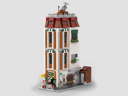 City Newsstand with Backyard – Modular Street Corner