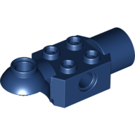 Lego Technic Brick Special 2 x 2 with Pin Hole, Rotation Joint Ball Half [Horizontal Top], Rotation Joint Socket / Dark Blue