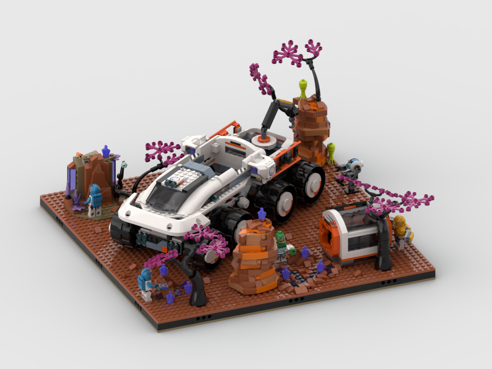Lego Display for set 60432 - Command Rover and Crane Loader