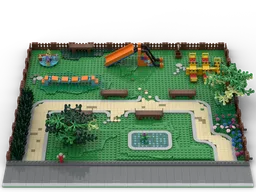 Minifig scale modular park