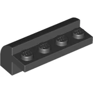 Brick Curved 2 x 4 x 1 1/3 / Black