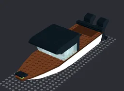 Fishing Boat with Enclosed Cockpit