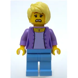 Medium Lavender Torso, Medium Blue Legs, Tan Hair