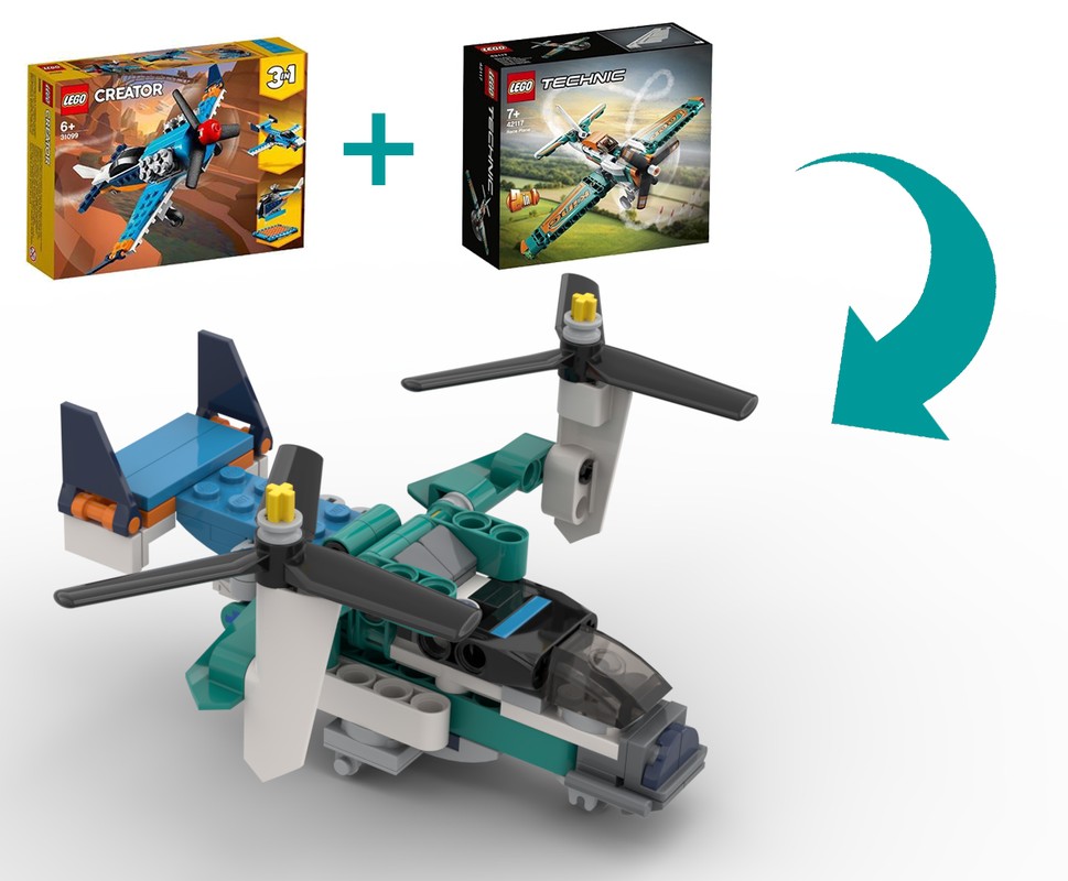Lego 42117+31099 Bell-Boeing V-22 Osprey v1.0 FIRST VERSION