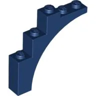 Brick Arch 1 x 5 x 4 [Continuous Bow] / Dark Blue