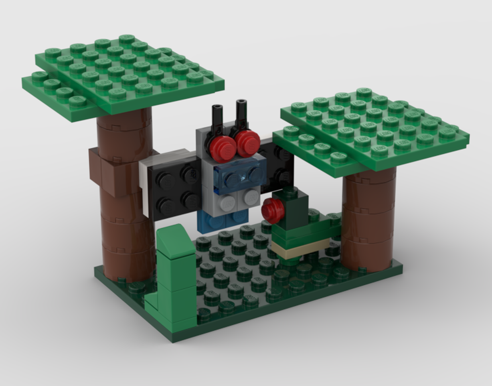 Lego Butterfree in the woods
