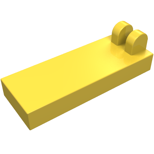 Lego Hinge Tile 1 x 2 1/2 with 2 Fingers on Top / Yellow
