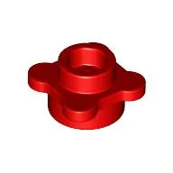 Plant, Flower, Plate Round 1 x 1 with 4 Petals / Red