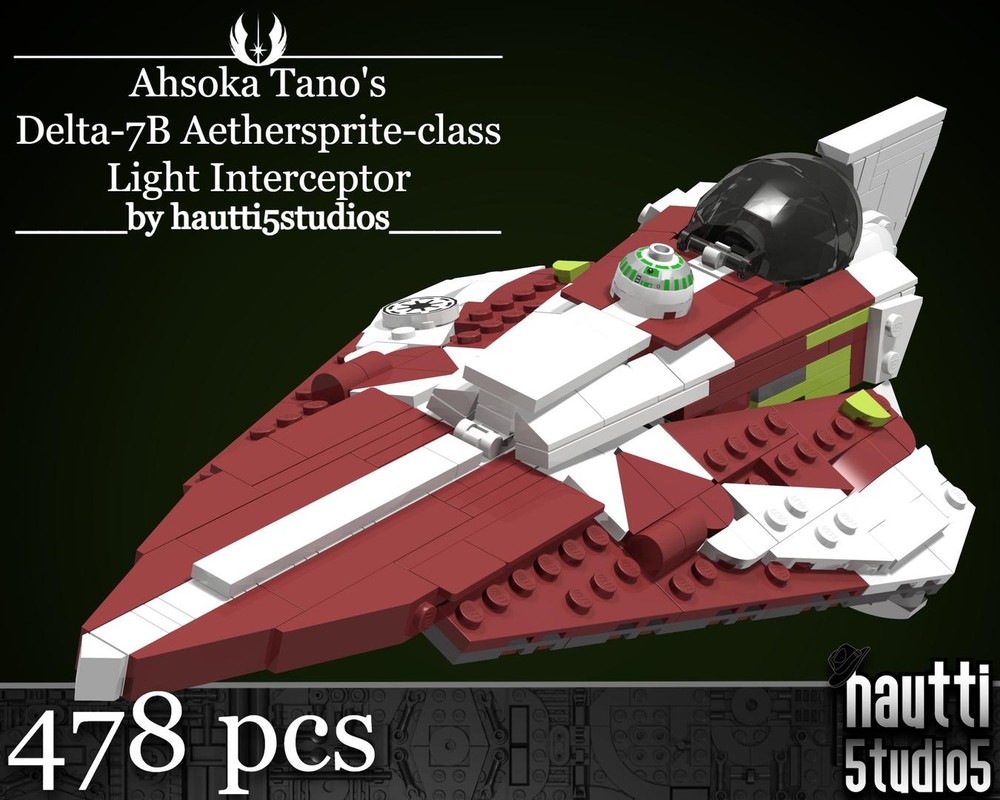 Lego Ahsoka Tano’s Delta-7B Aethersprite-class Light Interceptor