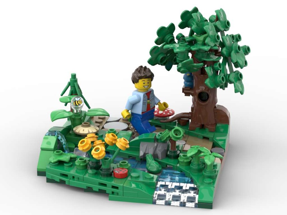 Lego Vignette: Walking in the Woods