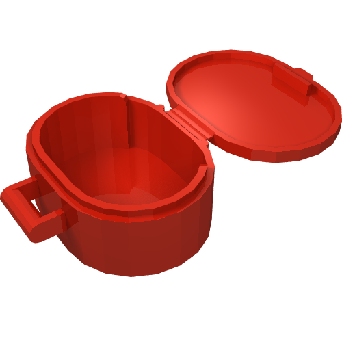Lego Belville / Scala, Bag / Case, Oval / Red
