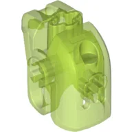 Large Figure Head with Handle / Trans-Bright Green