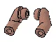 Arm, (Matching Left and Right) Pair / Sand Red