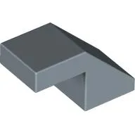 Brick Sloped 45° 2 x 1 with 2/3 Inverted Cutout and no stud / Sand Blue